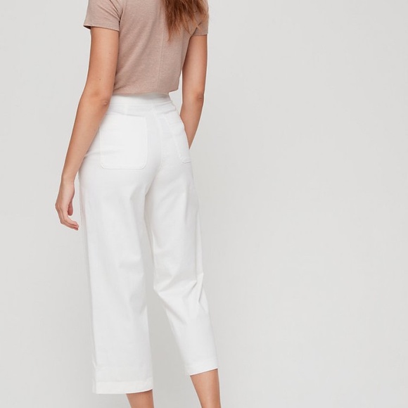Aritzia Pants - Aritizia Babaton Walsh Cropped white pant- 4